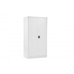 2 Door Steel Office File Cabinet Storage Locker - White