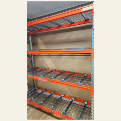Industrial longspan shelving 2510L X 600D X 3000H with Wire Mesh